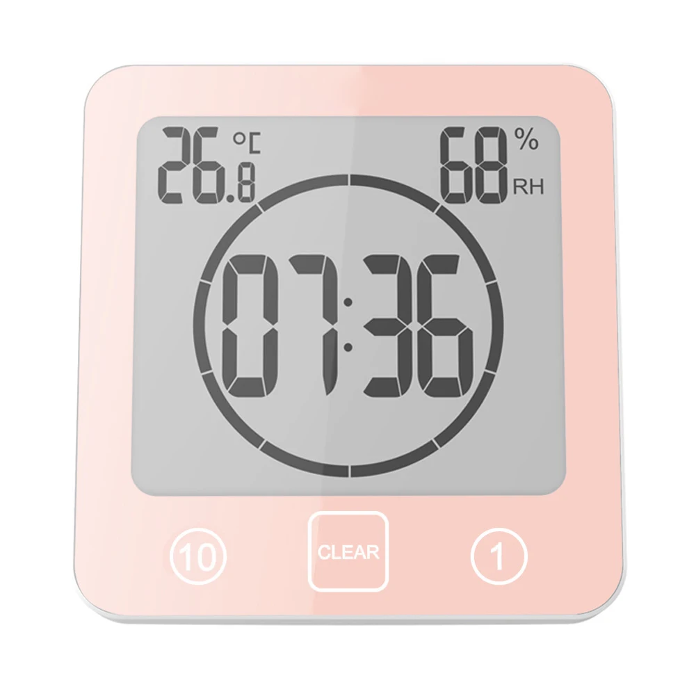 Waterproof Bathroom Wall Clock LCD Digital Display Time Temperature Humidity Durable Construction Easy Installation
Waterproof Bathroom Wall Clock LCD Digital Display Time Temperature Humidity Durable Construction Easy Installation
