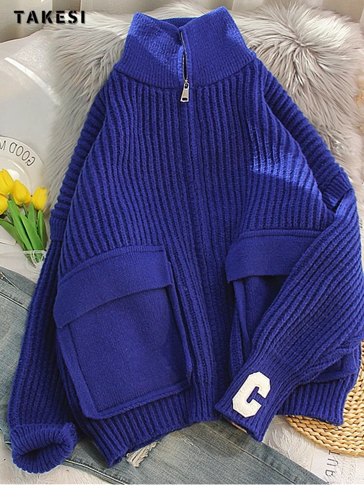 American Vintage Y2K Letter Print Long Sleeve Half High Collar Cardigans 2023 Winter Casual Zipper Knitting Pockets Warm Sweater
American Vintage Y2K Letter Print Long Sleeve Half High Collar Cardigans 2023 Winter Casual Zipper Knitting Pockets Warm Sweater