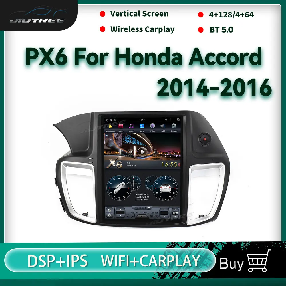 Автомобильный радиоприемник PX6 Android для Honda Accord 2014-2016, автомобильный монитор, стерео, мультимедийный плеер, головное устройство с GPS-навигаци...
Автомобильный радиоприемник PX6 Android для Honda Accord 2014-2016, автомобильный монитор, стерео, мультимедийный плеер, головное устройство с GPS-навигаци...