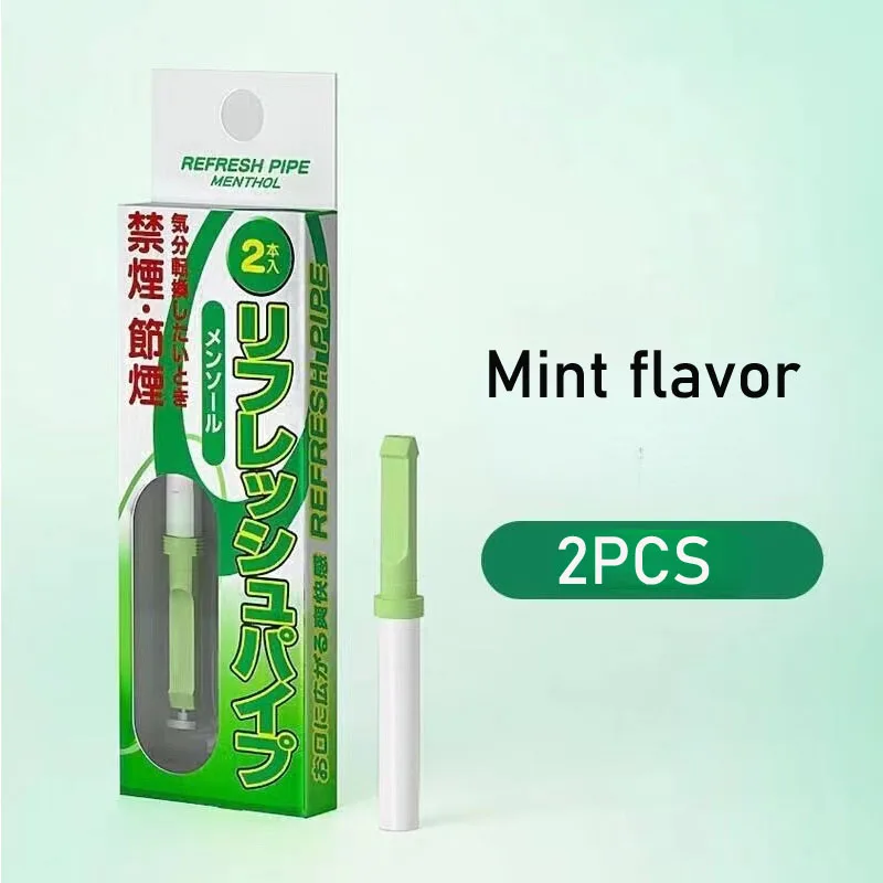 

2PCS Healthy and Harmless Cigarette Substitute Menthol Smoking Sticks Smoking Quit Stickers Fresh Breath Gift for Men