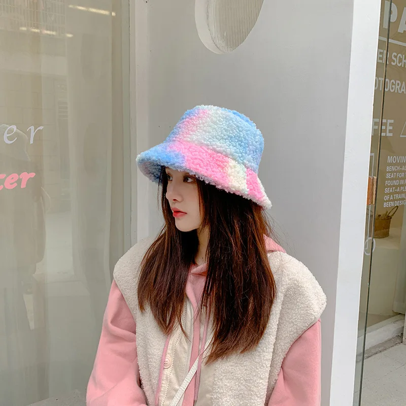 Winter Dye Tie Print Faux Fur Fluffy Bucket Hats Women Outdoor Warm Sun Hat Soft Velvet Furly Fisherman Cap Girl Fashion Panama
Winter Dye Tie Print Faux Fur Fluffy Bucket Hats Women Outdoor Warm Sun Hat Soft Velvet Furly Fisherman Cap Girl Fashion Panama