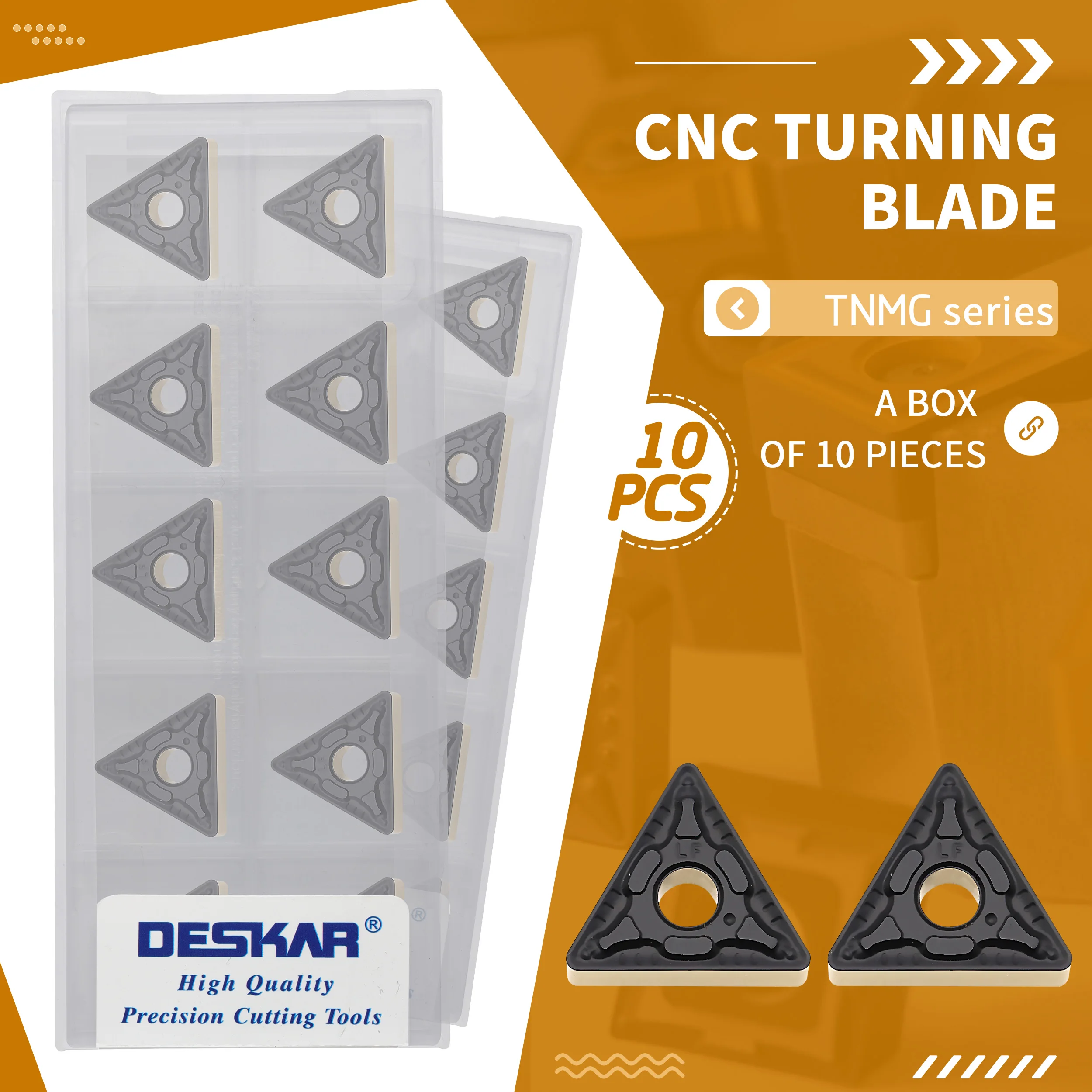 10Pcs TNMG160404-CM LF9218 TNMG160408 CNC Lathe Turning Tool Twocolor Carbide insert Wearresistant Machining Sharp Good Quality
10Pcs TNMG160404-CM LF9218 TNMG160408 CNC Lathe Turning Tool Twocolor Carbide insert Wearresistant Machining Sharp Good Quality