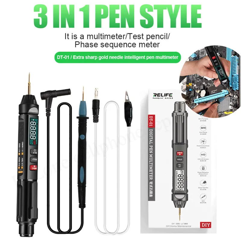 DT-01 3 в 1 ручка стильный мультиметр тестовый карандаш фазовый измеритель последовательности острый Золотой игольчатый Интеллектуальный руч...
DT-01 3 в 1 ручка стильный мультиметр тестовый карандаш фазовый измеритель последовательности острый Золотой игольчатый Интеллектуальный руч...