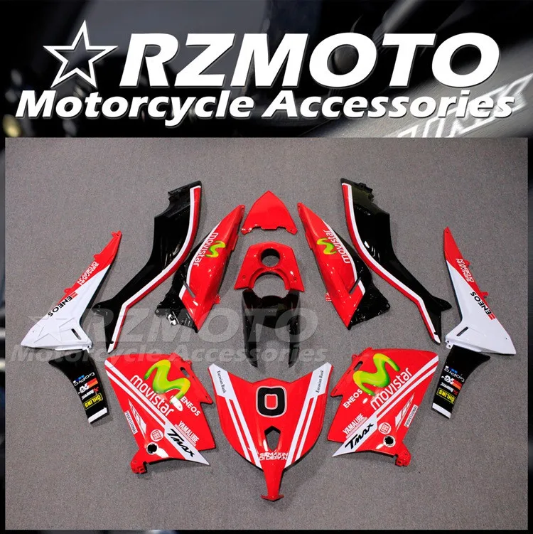 Новый комплект обтекателей для цельного мотоцикла ABS подходит для Tmax 530 2012 2013 2014 12 13 14 кузов красный Movistar
Новый комплект обтекателей для цельного мотоцикла ABS подходит для Tmax 530 2012 2013 2014 12 13 14 кузов красный Movistar