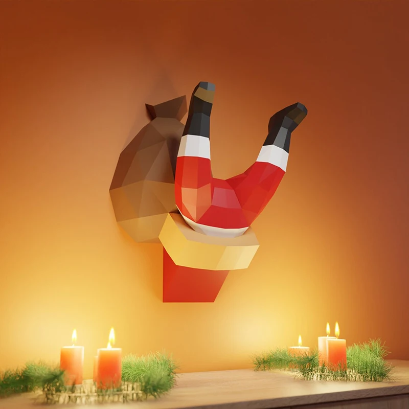 3D Paper Model Santa Claus Send Gifts Christmas Living Room Bedroom Wall Decoration Three-dimensional Cute Trendy Wall Hanging
3D Paper Model Santa Claus Send Gifts Christmas Living Room Bedroom Wall Decoration Three-dimensional Cute Trendy Wall Hanging