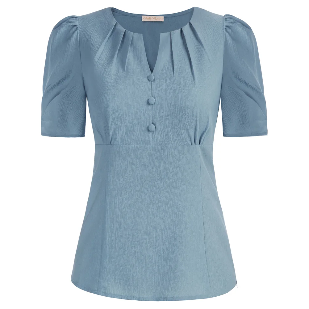 BP Women Cut-out Crew Neck Blouse Vintage 1950S Puffed Short Sleeve Tops Casual Work Blouse Shirt Female Summer Clothes A30
BP Women Cut-out Crew Neck Blouse Vintage 1950S Puffed Short Sleeve Tops Casual Work Blouse Shirt Female Summer Clothes A30