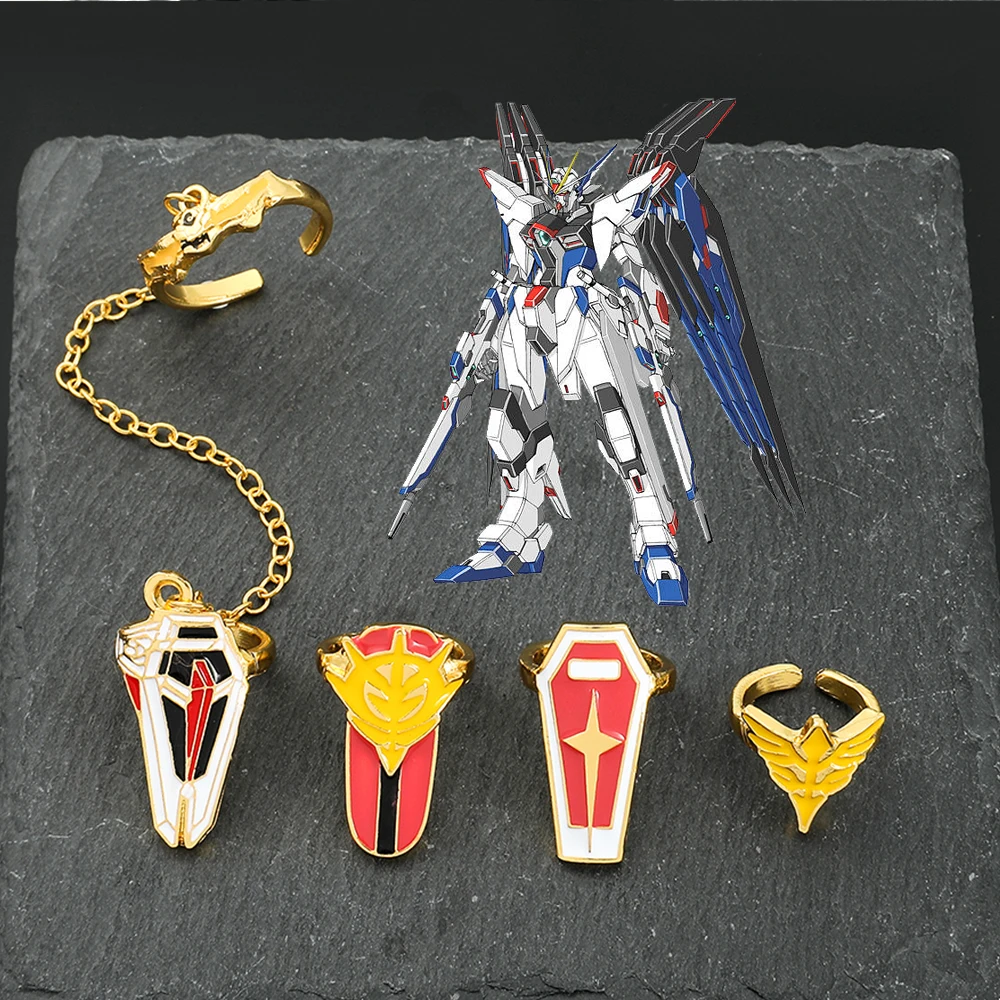Japan Anime GUNDAM Nail Ring Set Cartoon RX-78-2 Logo Opening Adjustable Rings for Fan Charms Jewelry Accessories Toy Gift
Japan Anime GUNDAM Nail Ring Set Cartoon RX-78-2 Logo Opening Adjustable Rings for Fan Charms Jewelry Accessories Toy Gift