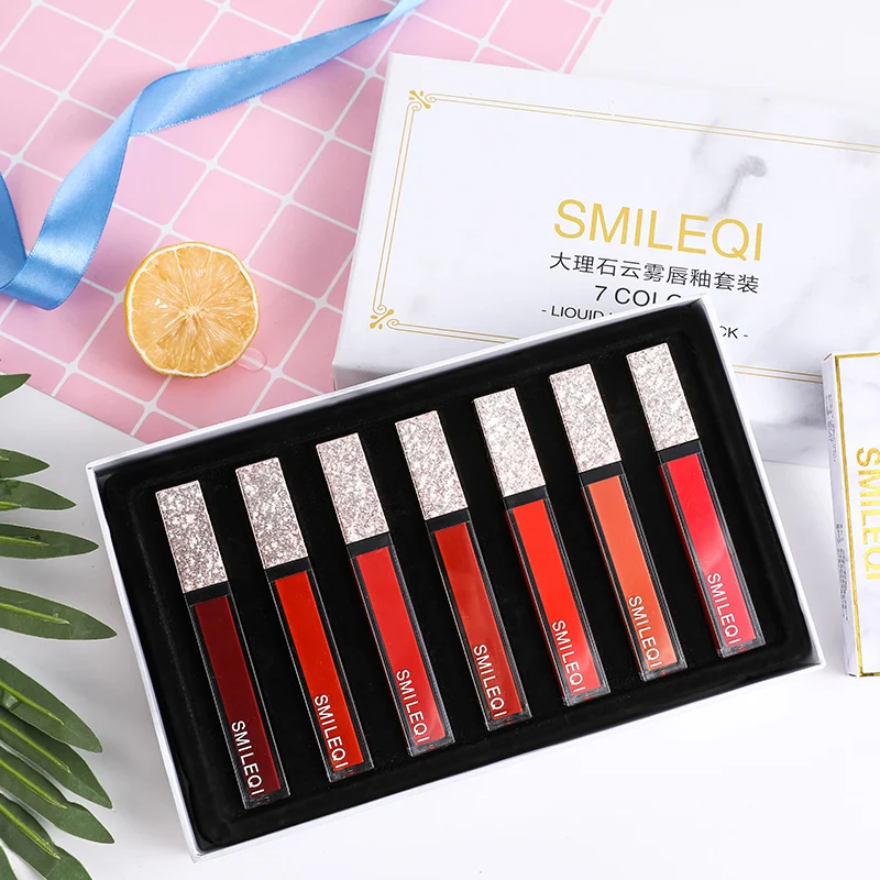 7 Colors Marble Lip Glaze Makeup Lipstick Set Lip Tint Long-lasting Waterproof Lip Gloss Silky Soft Lips Women's Cosmetics TSLM1
7 Colors Marble Lip Glaze Makeup Lipstick Set Lip Tint Long-lasting Waterproof Lip Gloss Silky Soft Lips Women's Cosmetics TSLM1