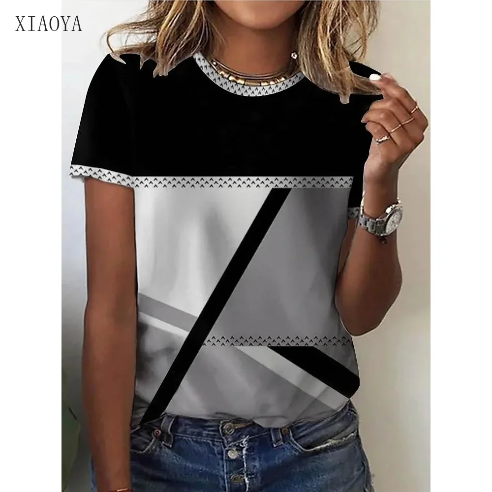 2023 New Women T-shirt Color Matching Harajuku Print Summer Fashion Short Sleeve Top Casual Tee Loose Round Neck Woman Wear 6XL
2023 New Women T-shirt Color Matching Harajuku Print Summer Fashion Short Sleeve Top Casual Tee Loose Round Neck Woman Wear 6XL
