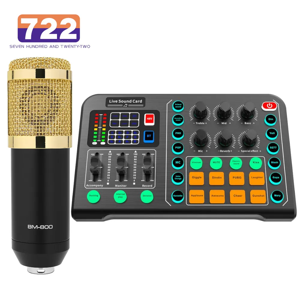 Конденсаторный микрофон HD M6, комплект звуковой карты BM 800, профессиональный Студийный конденсаторный микрофон для караоке, прямой трансляц... 
Конденсаторный микрофон HD M6, комплект звуковой карты BM 800, профессиональный Студийный конденсаторный микрофон для караоке, прямой трансляц...