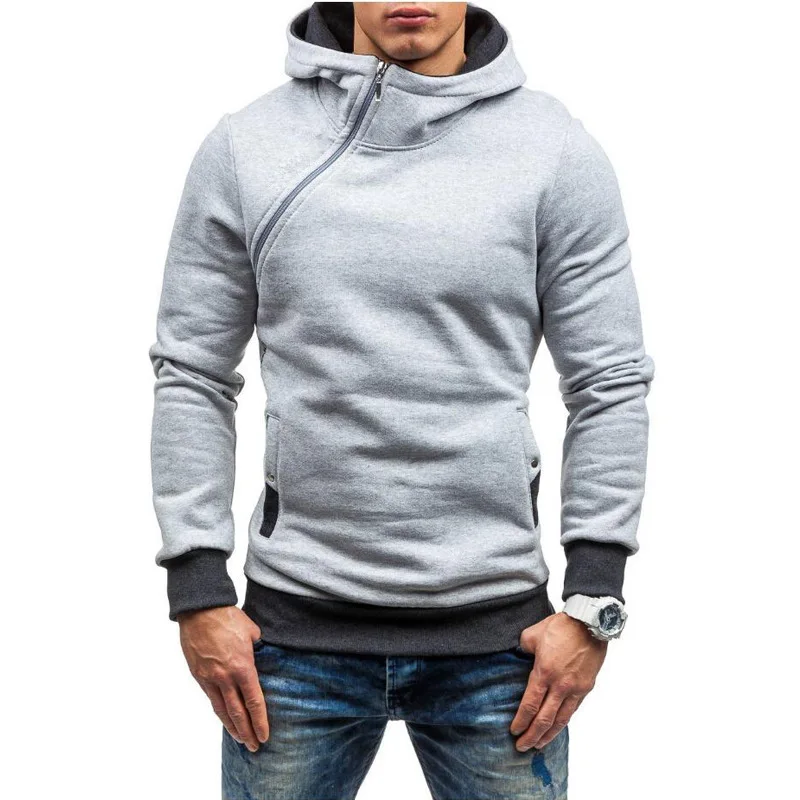 Autumn And Winter Men's Casual High Collar Sports Hoodie Zipper Color Blocking Hooded Jacket
Autumn And Winter Men's Casual High Collar Sports Hoodie Zipper Color Blocking Hooded Jacket