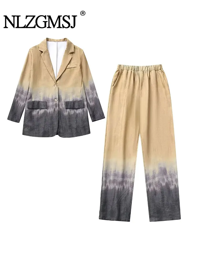 Nlzgmsj TRAF 2023 Long Sleeve Autumn Winter Tie Dye Jacket Women Pants Suits 2 piece Suits 2023 Women Casual Long Pant Set Women
Nlzgmsj TRAF 2023 Long Sleeve Autumn Winter Tie Dye Jacket Women Pants Suits 2 piece Suits 2023 Women Casual Long Pant Set Women