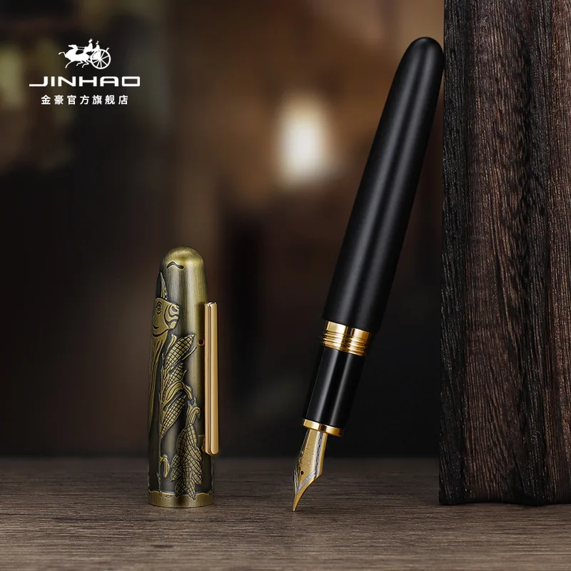 JINHAO 9056 перьевая ручка большая железная корова деревянная чернильная ручка F Перо преобразователь заполнитель канцелярские принадлежности офисные ранцы подарок
JINHAO 9056 перьевая ручка большая железная корова деревянная чернильная ручка F Перо преобразователь заполнитель канцелярские принадлежности офисные ранцы подарок