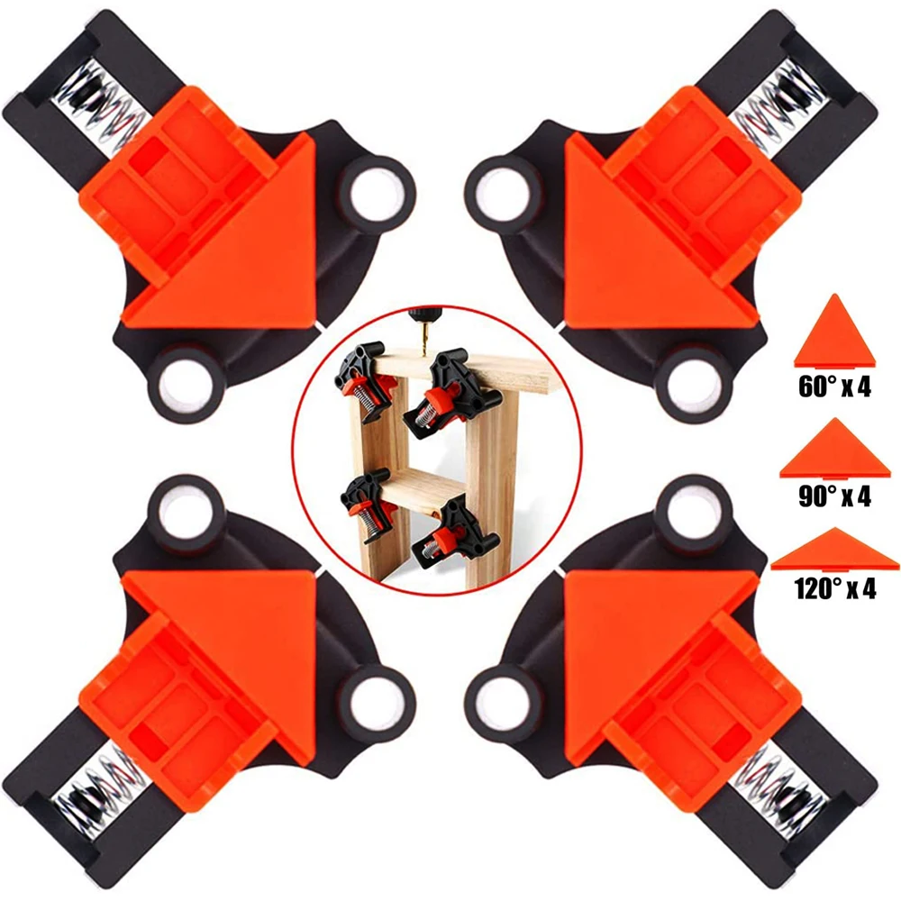 Wood Angle Clamps 60/90/120 Degrees Woodworking Corner ClampRight Clips DIY Fixture Hand Tool Set for Taper,T Joints,Plate
Wood Angle Clamps 60/90/120 Degrees Woodworking Corner ClampRight Clips DIY Fixture Hand Tool Set for Taper,T Joints,Plate