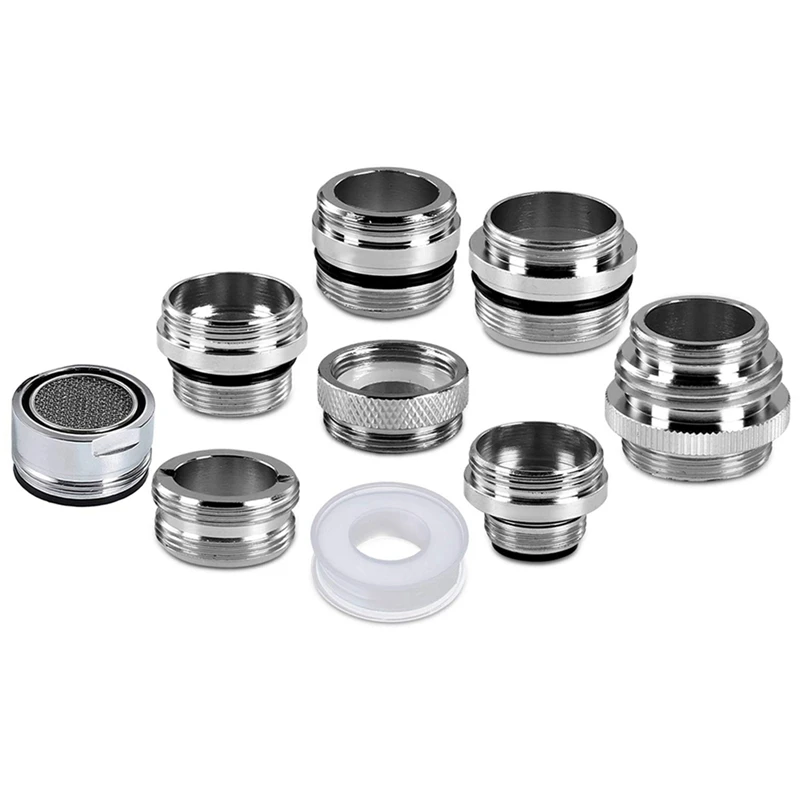 9 Pcs Faucet Adapter Kit Kitchen Male Female Faucet Adapter Hose Adapter To Connect Garden Hose
9 Pcs Faucet Adapter Kit Kitchen Male Female Faucet Adapter Hose Adapter To Connect Garden Hose