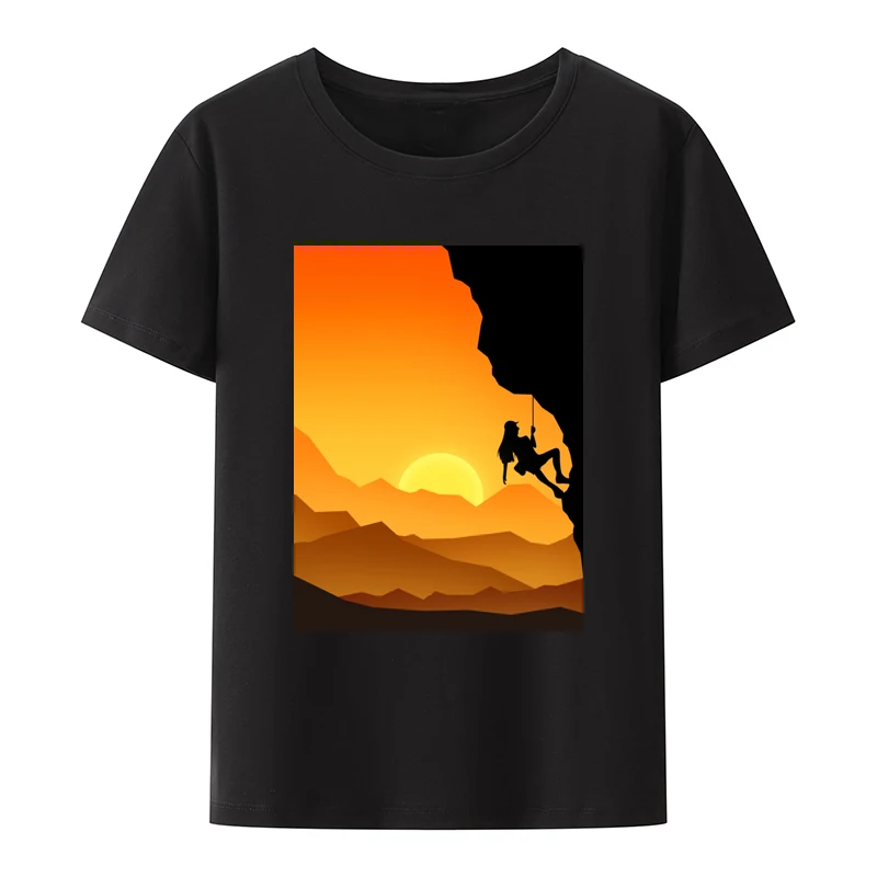 Climbers In The Sunset Y2k T-Shirts Climber Basic Style Climbing Mountaineering Modal O-neck Creative Clothes Short-sleev Tops
Climbers In The Sunset Y2k T-Shirts Climber Basic Style Climbing Mountaineering Modal O-neck Creative Clothes Short-sleev Tops