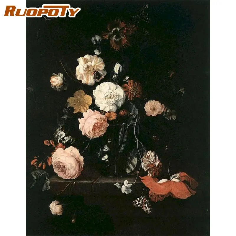 RUOPOTY Picture By Number Flower Drawing On Canvas HandPainted Art Gift DIY Paint By Number Kit Home Decoration
RUOPOTY Picture By Number Flower Drawing On Canvas HandPainted Art Gift DIY Paint By Number Kit Home Decoration