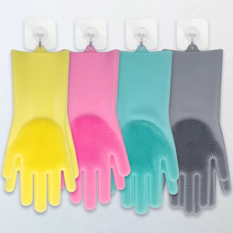 1Pair Magic Silicone Dishes Cleaning Gloves With Cleaning Brush Kitchen Wash Housekeeping Scrubbing Gloves Kitchen Cleaning Tool 
1Pair Magic Silicone Dishes Cleaning Gloves With Cleaning Brush Kitchen Wash Housekeeping Scrubbing Gloves Kitchen Cleaning Tool