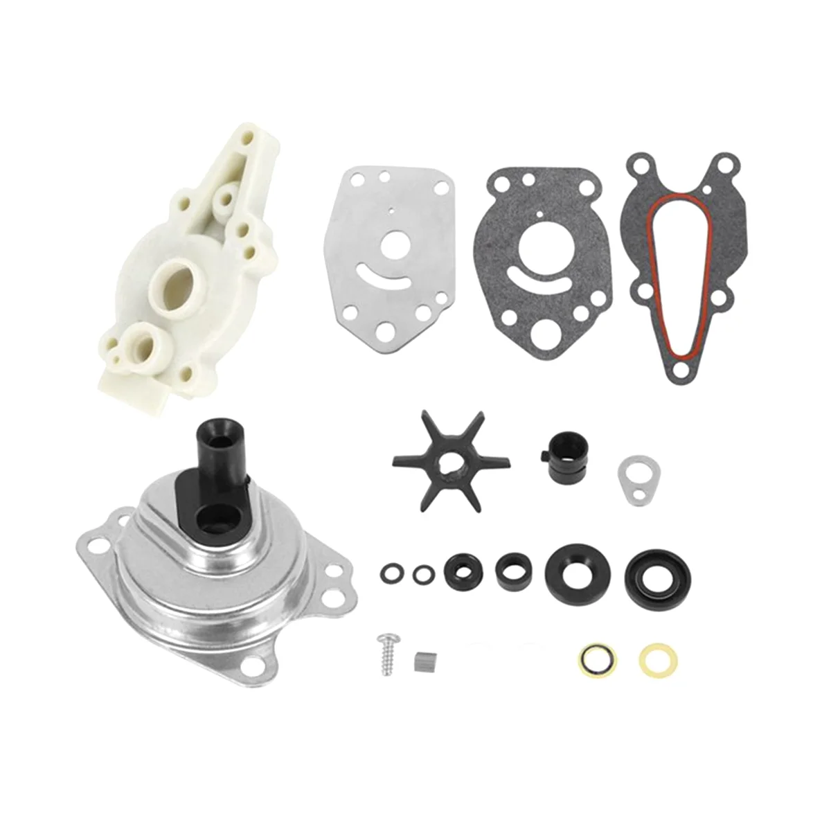 46-42089A5 Water Pump Impeller Repair Kit for Mercury Mariner 6/8/9.9/10/15 HP 2 Stroke Outboard
46-42089A5 Water Pump Impeller Repair Kit for Mercury Mariner 6/8/9.9/10/15 HP 2 Stroke Outboard