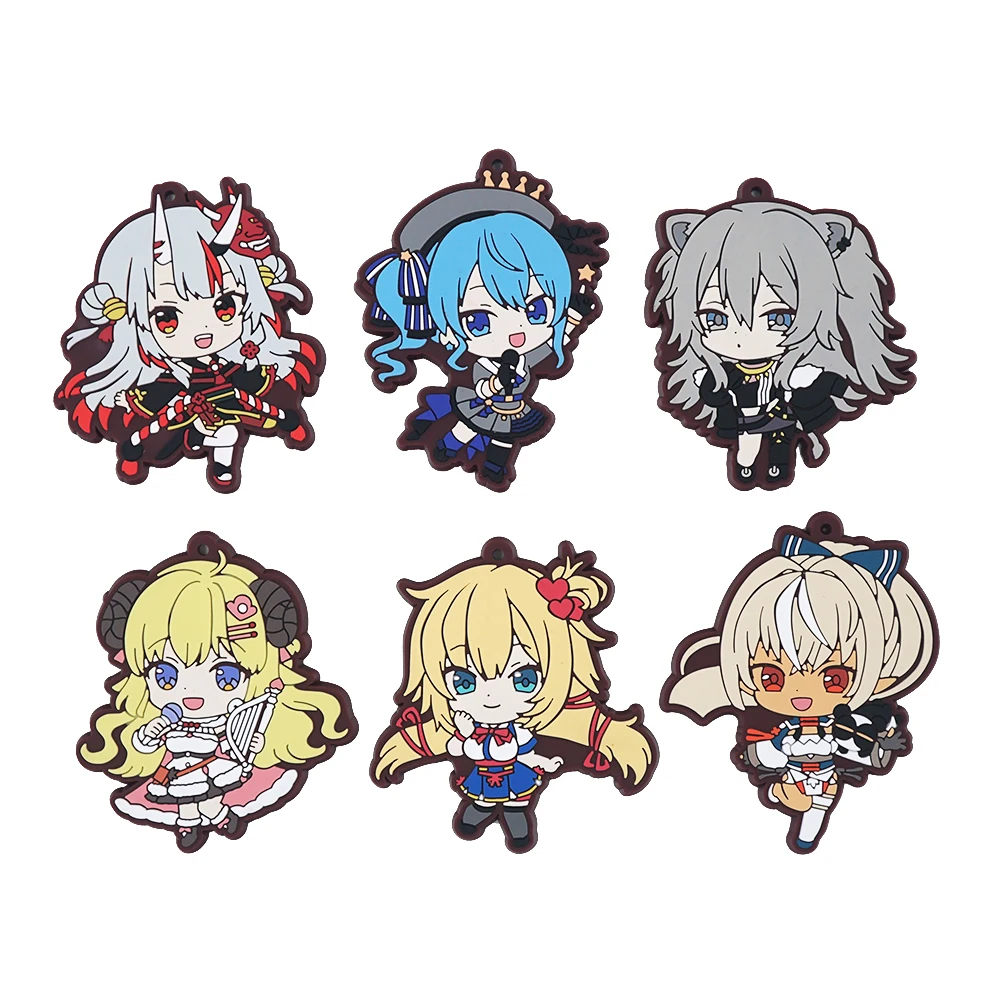 Hololive Anime Nakiri Ayame Shishiro Botan Hoshimachi Suisei Akai Haato Tsunomaki Watame Rubber Keychain
Hololive Anime Nakiri Ayame Shishiro Botan Hoshimachi Suisei Akai Haato Tsunomaki Watame Rubber Keychain