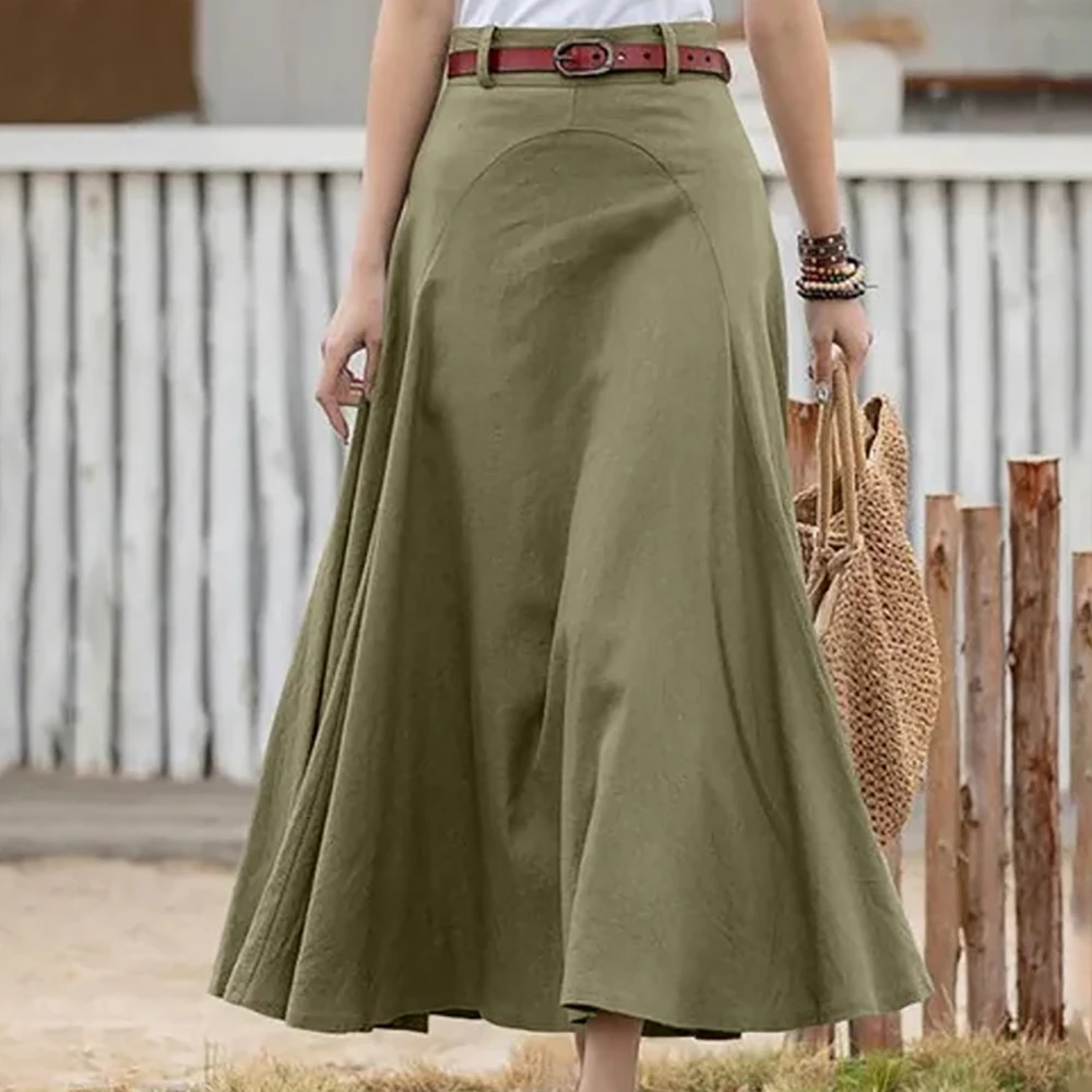 Oversized Daily Women Casual Solid Loose Skirt Ladies Zipper High Waist Thin Summer A-line Midi Skirt Thin Patchwork Skirt Mujer
Oversized Daily Women Casual Solid Loose Skirt Ladies Zipper High Waist Thin Summer A-line Midi Skirt Thin Patchwork Skirt Mujer