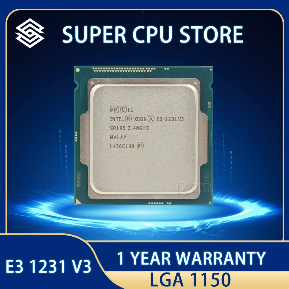 Процессор Intel Xeon E3 1231 V3, 3,4 ГГц, четырехъядерный процессор для настольных компьютеров E3-1231 V3 LGA 1150
Процессор Intel Xeon E3 1231 V3, 3,4 ГГц, четырехъядерный процессор для настольных компьютеров E3-1231 V3 LGA 1150