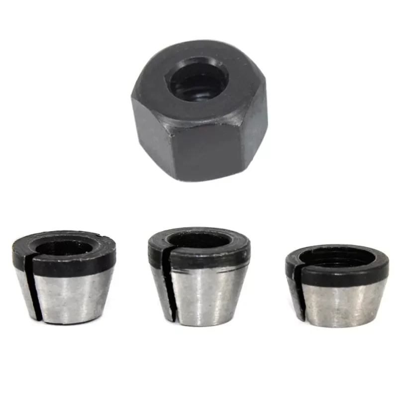 6mm 6.35mm 8mm Collet Chuck Adapter With Nut Engraving Trimming Machine Electric Router High Precision Bit
6mm 6.35mm 8mm Collet Chuck Adapter With Nut Engraving Trimming Machine Electric Router High Precision Bit