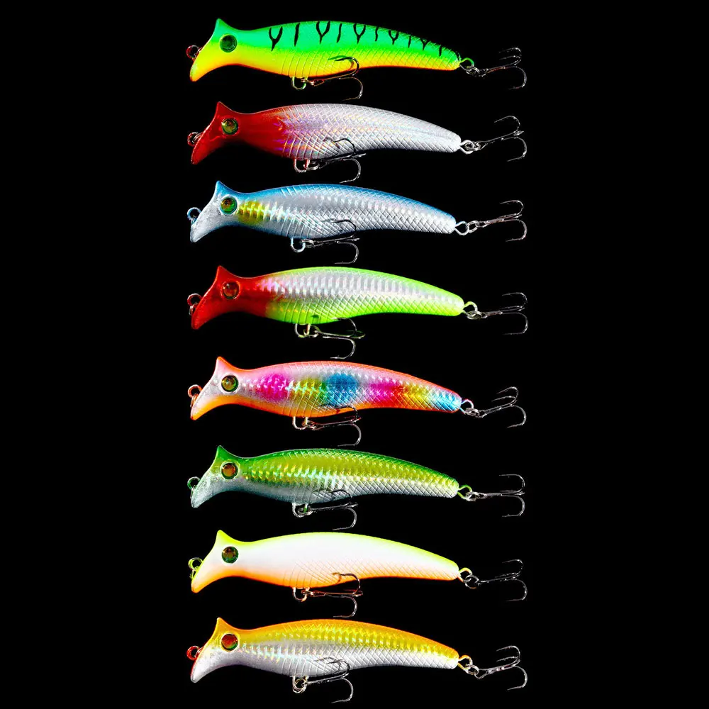 1pcs Fishing Lures Topwater Popper Bait 12.5cm 20g Hard Bait Artificial Wobblers Plastic Fishing Tackle with 6# Hooks
1pcs Fishing Lures Topwater Popper Bait 12.5cm 20g Hard Bait Artificial Wobblers Plastic Fishing Tackle with 6# Hooks