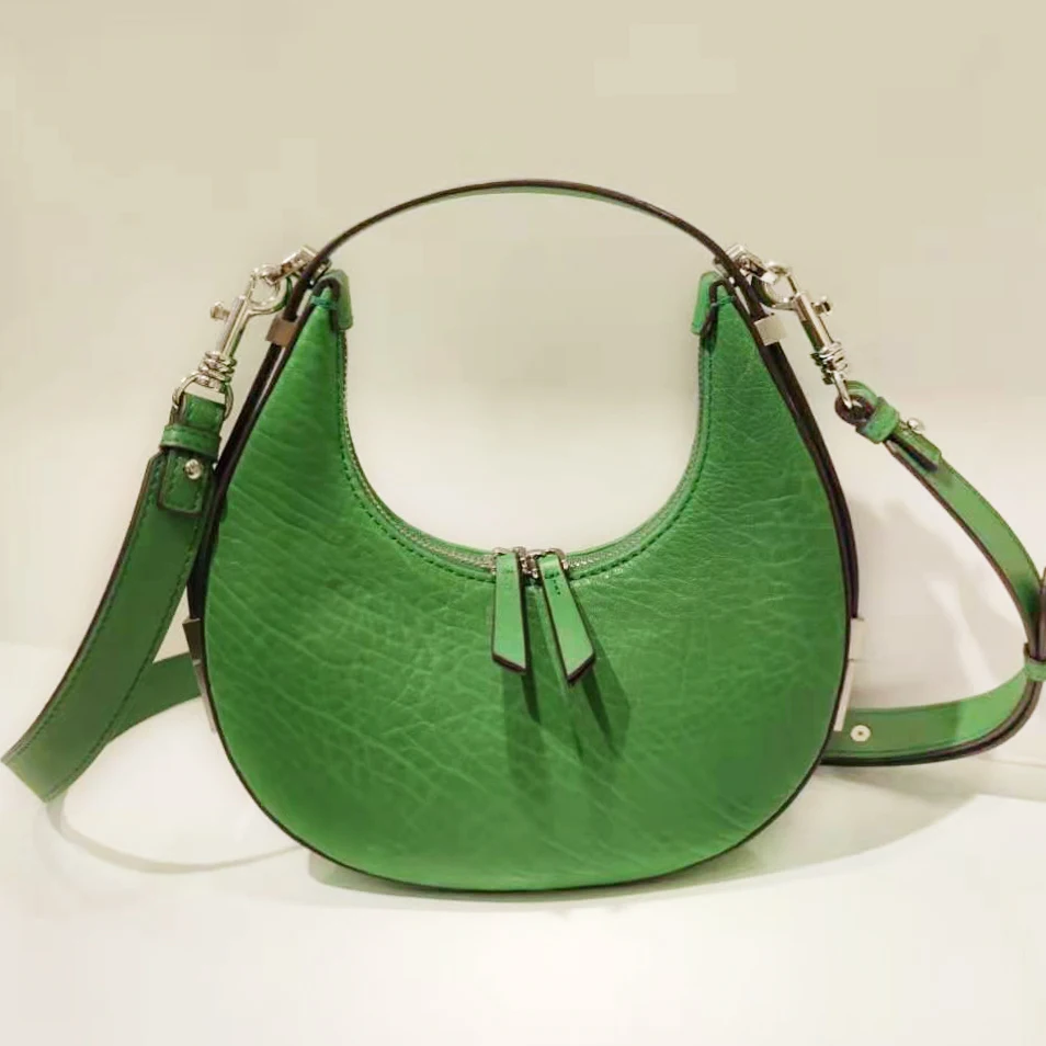 Genuine Leather semicircle totes bags sheepskin leather Shoulder bag real leather Circular crossbody bag with Lock for women
Genuine Leather semicircle totes bags sheepskin leather Shoulder bag real leather Circular crossbody bag with Lock for women