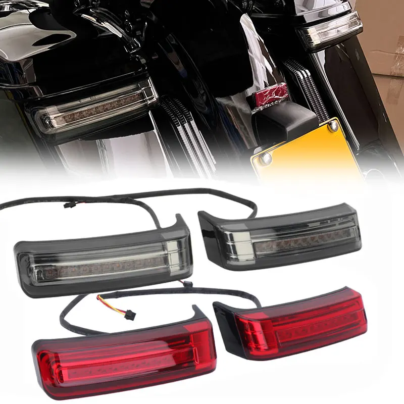 Motorcycle Saddlebag Led Lights Turn Signals Rear Tail Light Taillights For Harley Touring Street Glide Road King CVO 1997-2013
Motorcycle Saddlebag Led Lights Turn Signals Rear Tail Light Taillights For Harley Touring Street Glide Road King CVO 1997-2013