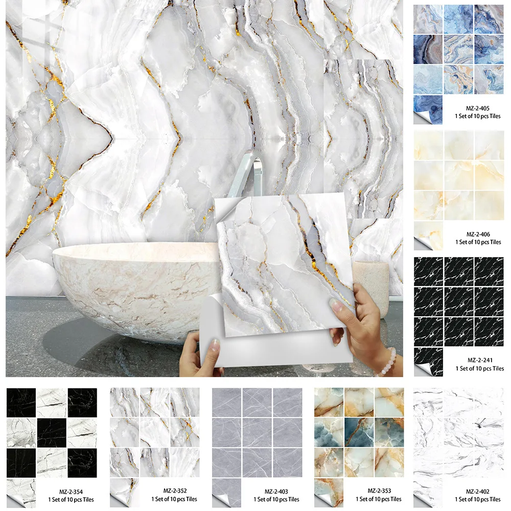 Marble Tile Stickers Crystal Film Waterproof PVC Self Adhesive Wall Sticker For Kitchen Bathroom Living Room Home DIY Decor
Marble Tile Stickers Crystal Film Waterproof PVC Self Adhesive Wall Sticker For Kitchen Bathroom Living Room Home DIY Decor
