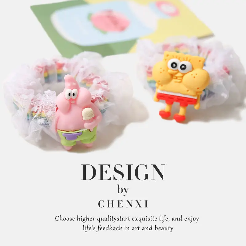 New Spongebob Squarepants Cute Cartoon Large Intestine Circle Kawaii Anime Sweet Hair Rope Headgear for Girl Birthday Gift
New Spongebob Squarepants Cute Cartoon Large Intestine Circle Kawaii Anime Sweet Hair Rope Headgear for Girl Birthday Gift
