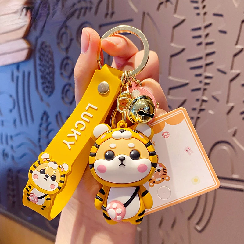 New Tiger Pattern Coat Shiba Inu Dog Keychain Cartoon PVC Animal Toys Keyring for Women Bag Pendant Men Car Keyfob Jewelry Gift
New Tiger Pattern Coat Shiba Inu Dog Keychain Cartoon PVC Animal Toys Keyring for Women Bag Pendant Men Car Keyfob Jewelry Gift