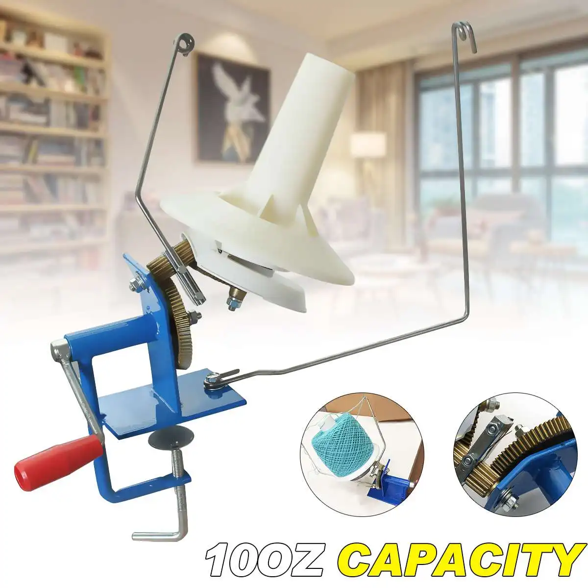 Hand Operated Cable Winder Machine Home Large Metal Yarn Fiber String Ball Wool Winder Holder Winder Fiber 10oz Heavy Duty
Hand Operated Cable Winder Machine Home Large Metal Yarn Fiber String Ball Wool Winder Holder Winder Fiber 10oz Heavy Duty
