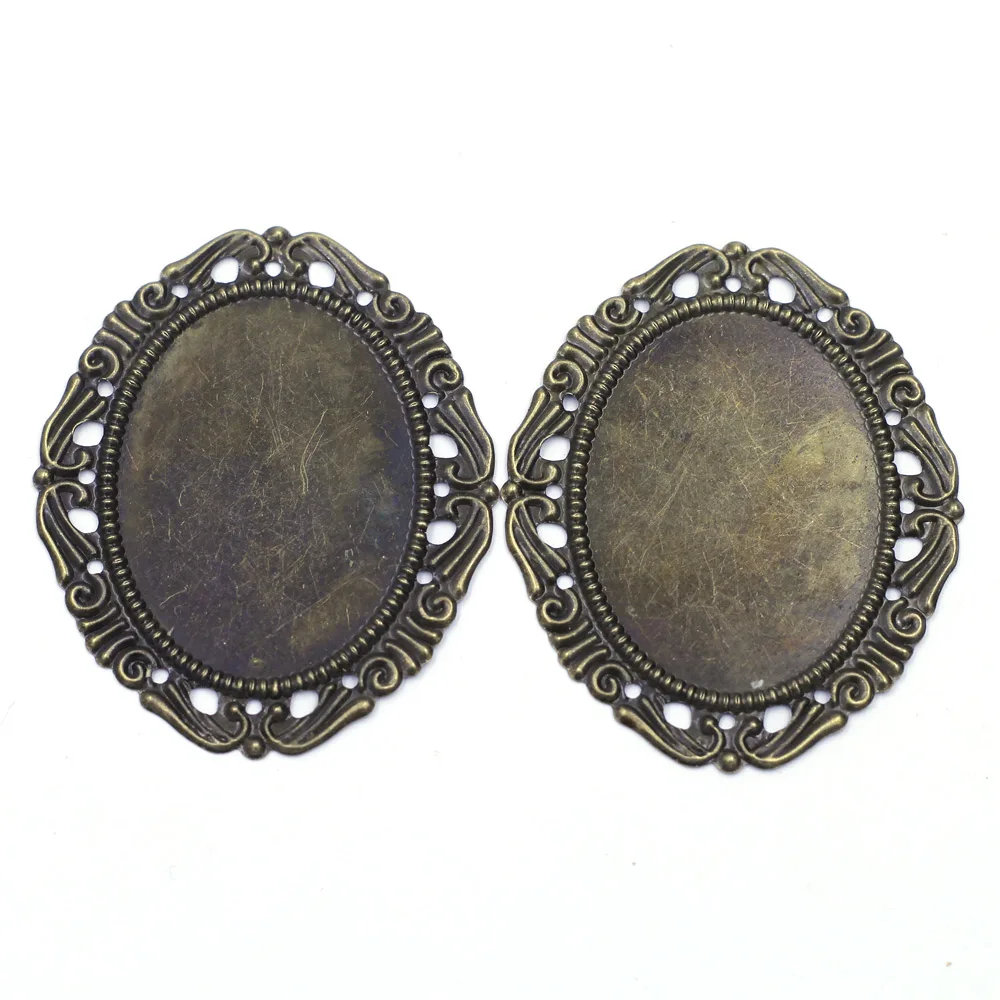 Pendants Flower Pattern Cameos Oval Frame Settings Alloy Bronze Tone For Jewelry Decoration Findings Charms 53x44mm Fit 40x30mm
Pendants Flower Pattern Cameos Oval Frame Settings Alloy Bronze Tone For Jewelry Decoration Findings Charms 53x44mm Fit 40x30mm