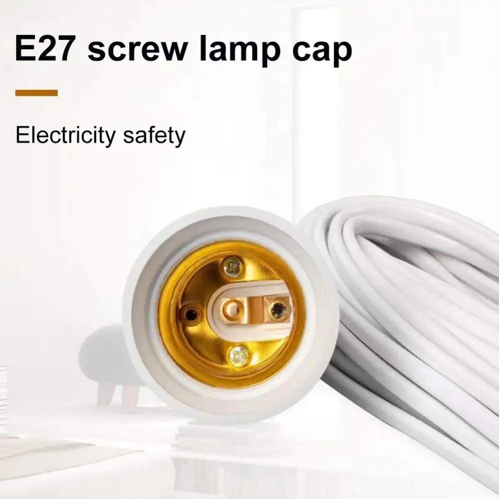 

Suspension Lamp Bases 3/5/8/10m Two Plugs Led Bulb Socket Adapter With Switch Tools And Gadgets Screw Lamp Holder E27 Universal