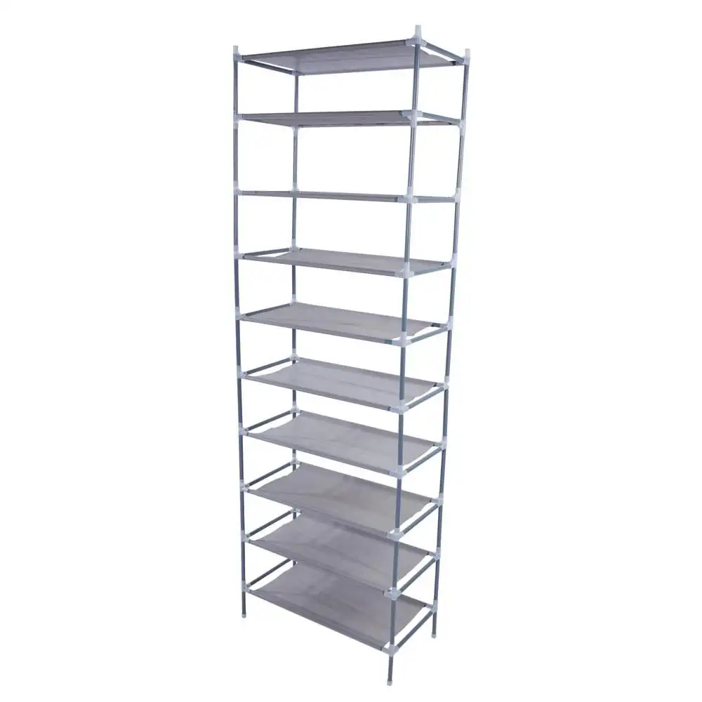10 Layers Shoe Rack Shelf 30 Pairs Shoe Storage Organizer for Entryway Living Room Bedroom, Gray
10 Layers Shoe Rack Shelf 30 Pairs Shoe Storage Organizer for Entryway Living Room Bedroom, Gray