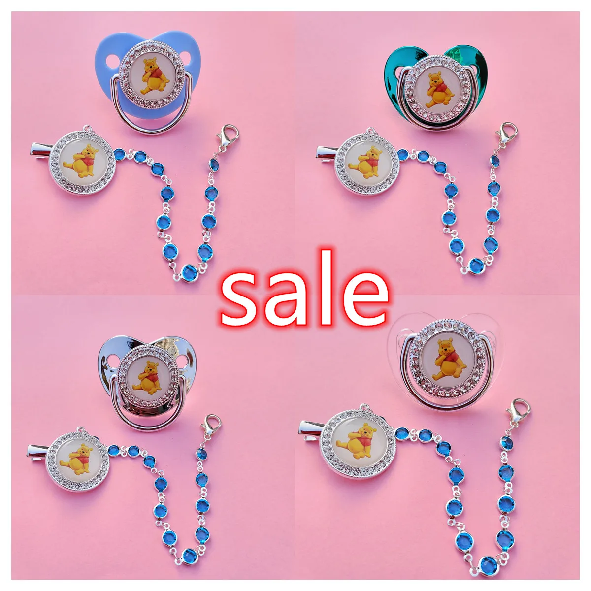 Disney Winnie the Pooh Baby Soother and Soother Clips BPA Free Silicone Baby Nipple Glitter Newborn Baby Fake Soother Boys
Disney Winnie the Pooh Baby Soother and Soother Clips BPA Free Silicone Baby Nipple Glitter Newborn Baby Fake Soother Boys