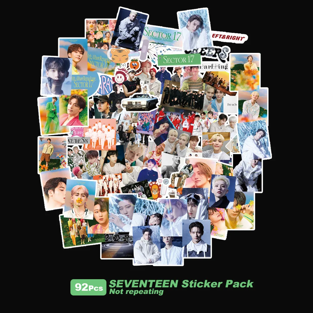 Kpop SEVENTEEN Stickers Pack SECTOR 17 Kpop Album High Quality HD Photo Print Korean Stationery Label Sticker Decor 
Kpop SEVENTEEN Stickers Pack SECTOR 17 Kpop Album High Quality HD Photo Print Korean Stationery Label Sticker Decor