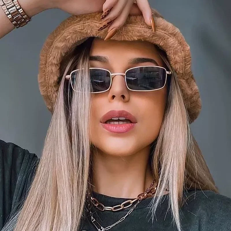 Vintage Small Square Sunglasses Women Retro Brand Designer Sun Glasses Male Female Fashion Metal Frame Hip Hop Oculos De Sol
Vintage Small Square Sunglasses Women Retro Brand Designer Sun Glasses Male Female Fashion Metal Frame Hip Hop Oculos De Sol