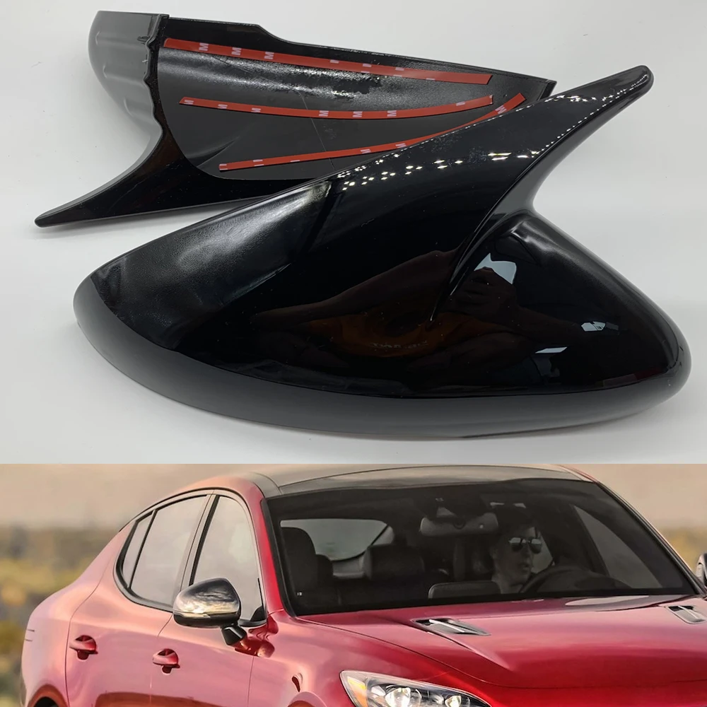 One Pair Bright Black Car Rearview Mirror Cover Side Door Mirror Decoration Shell Trim For KIA Stinger 2018 2019 2020 2021 2022
One Pair Bright Black Car Rearview Mirror Cover Side Door Mirror Decoration Shell Trim For KIA Stinger 2018 2019 2020 2021 2022