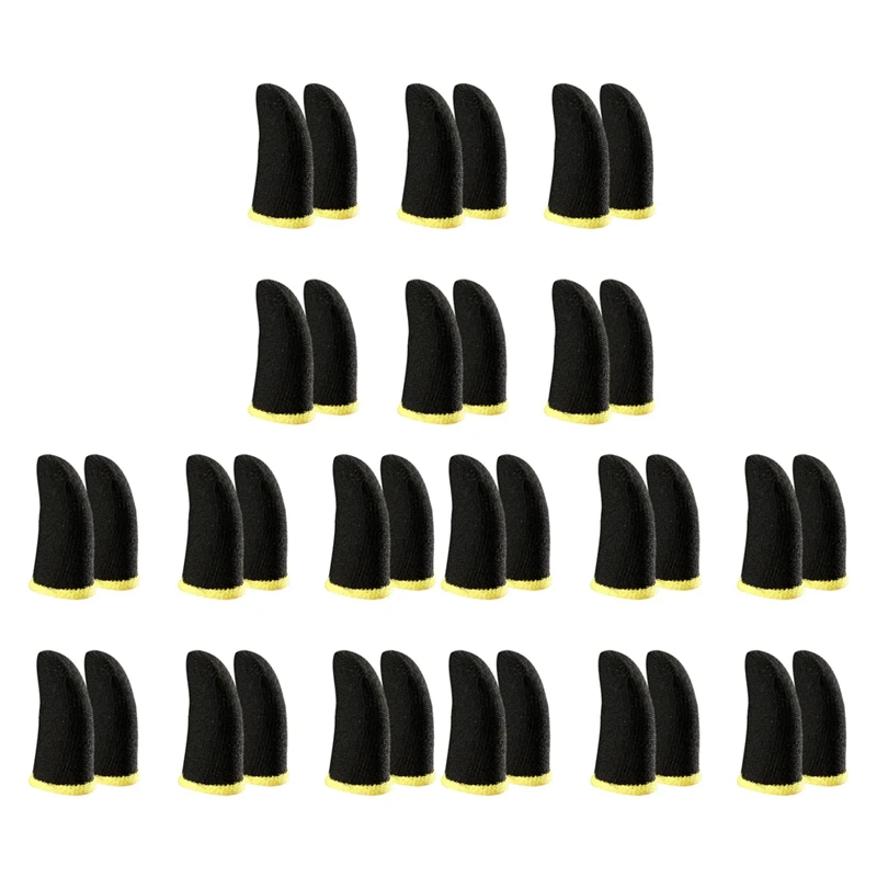 18-Pin Carbon Fiber Finger Sleeves For PUBG Mobile Games Contact Screen Finger Sleeves Black & Yellow(36 Pcs)
18-Pin Carbon Fiber Finger Sleeves For PUBG Mobile Games Contact Screen Finger Sleeves Black & Yellow(36 Pcs)