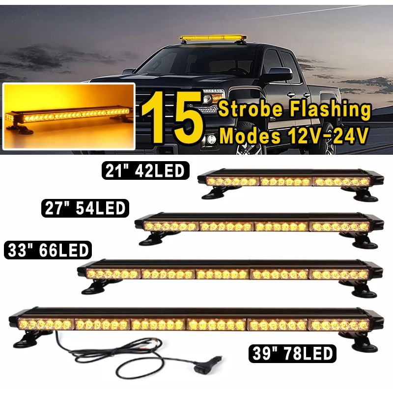 Red Blue Amber White 90led Emergency Warning Strobe Light Bar Roof Top Law Enforcement Hazard Flashing LED For Tow Truck Vehicle
Red Blue Amber White 90led Emergency Warning Strobe Light Bar Roof Top Law Enforcement Hazard Flashing LED For Tow Truck Vehicle