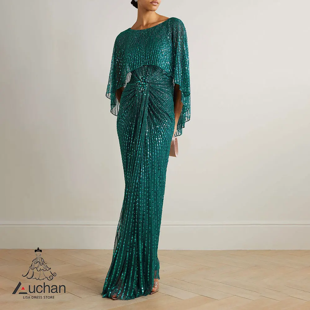 Auchan O Neck Prom Dress Evening Dress Shawl Sleeves Floor Length Elegant Wedding Party Formal Gowns For Women Arabic
Auchan O Neck Prom Dress Evening Dress Shawl Sleeves Floor Length Elegant Wedding Party Formal Gowns For Women Arabic
