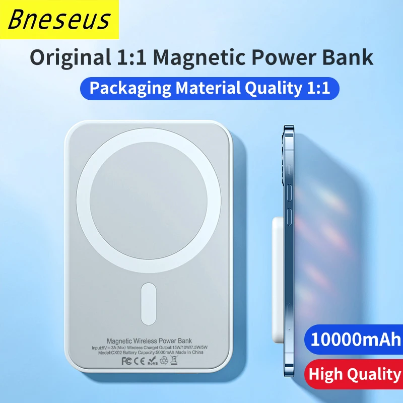 10000mAh Macsafe Powerbank Magnetic Wireless Power Bank For iphone 12 13 14 Pro Max Portable Charger External Auxiliary Battery
10000mAh Macsafe Powerbank Magnetic Wireless Power Bank For iphone 12 13 14 Pro Max Portable Charger External Auxiliary Battery