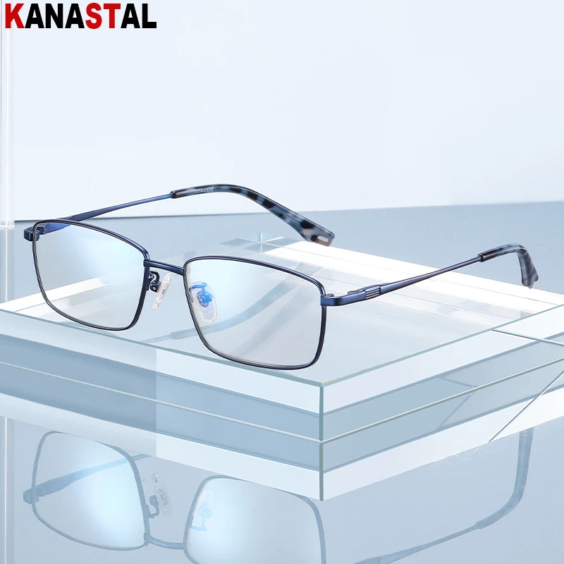 New Men's Pure Titanium Square Eyeglasses Frame Business Eyewear Optical Anti Blue Light Myopia Prescription Reading Glasses
New Men's Pure Titanium Square Eyeglasses Frame Business Eyewear Optical Anti Blue Light Myopia Prescription Reading Glasses