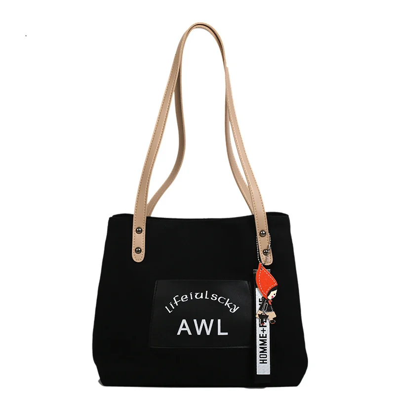 Fashion Ladies Bags New Large-capacity Shopping Tote Bag Korean Student Class Shoulder Bag Portable Canvas Bag Handbag
Fashion Ladies Bags New Large-capacity Shopping Tote Bag Korean Student Class Shoulder Bag Portable Canvas Bag Handbag