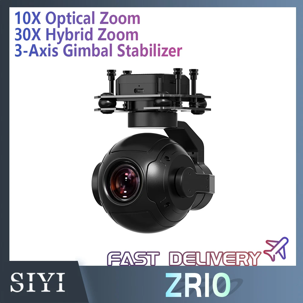 SIYI ZR10 2K 4MP 30X Hybrid Zoom Gimbal Camera with HDR Starlight Night Vision 3-Axis Stabilizer Lightweight UAV Pod Payload
SIYI ZR10 2K 4MP 30X Hybrid Zoom Gimbal Camera with HDR Starlight Night Vision 3-Axis Stabilizer Lightweight UAV Pod Payload