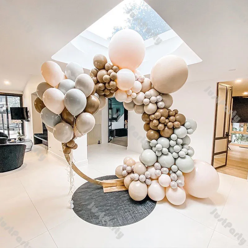 163pcs Coffee Balloon Garland Double Cream Peach Wedding Supplies Apricot Gray Ballon Arch Baby Shower Decor Birthday Background
163pcs Coffee Balloon Garland Double Cream Peach Wedding Supplies Apricot Gray Ballon Arch Baby Shower Decor Birthday Background