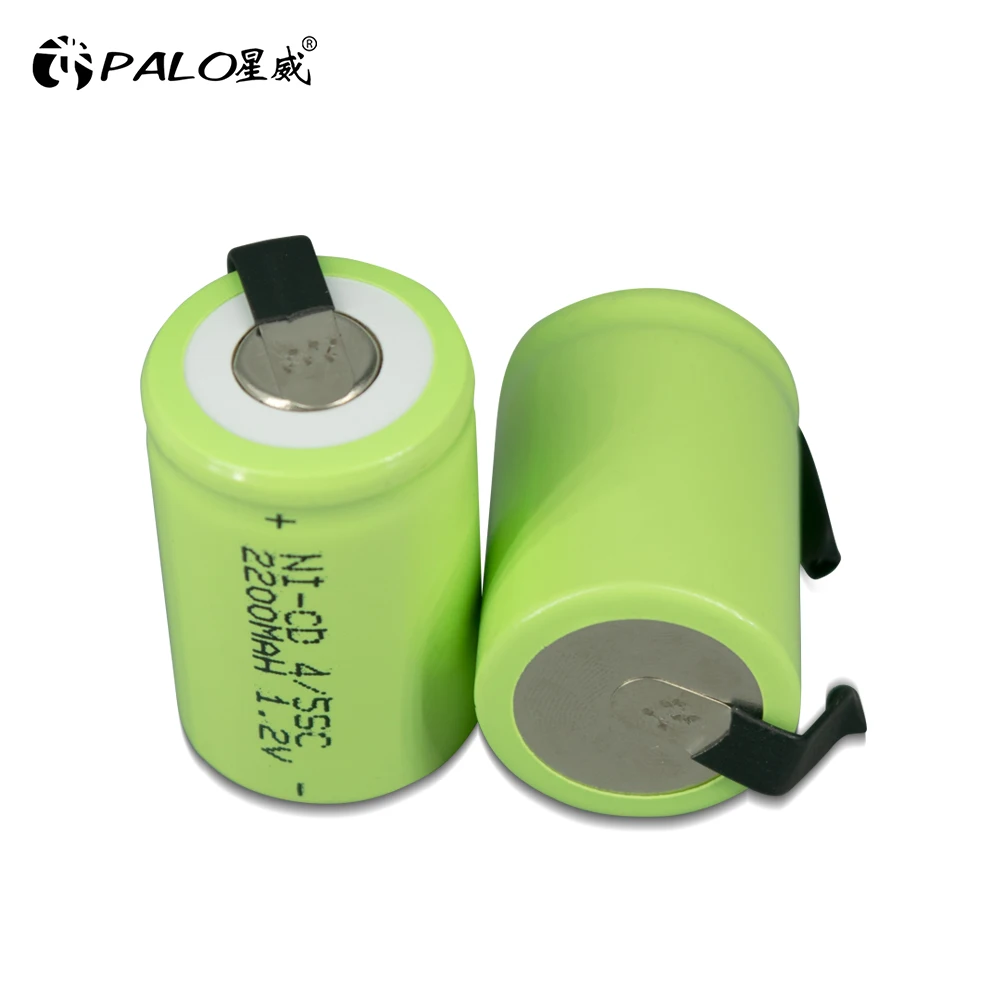 PALO New 1.2V 4/5 SC Rechargeable Battery 2200mAh 1.2 V Sub C NI-CD Batteria For Screwdriver With Welding Tabs DIY BATTERI
PALO New 1.2V 4/5 SC Rechargeable Battery 2200mAh 1.2 V Sub C NI-CD Batteria For Screwdriver With Welding Tabs DIY BATTERI